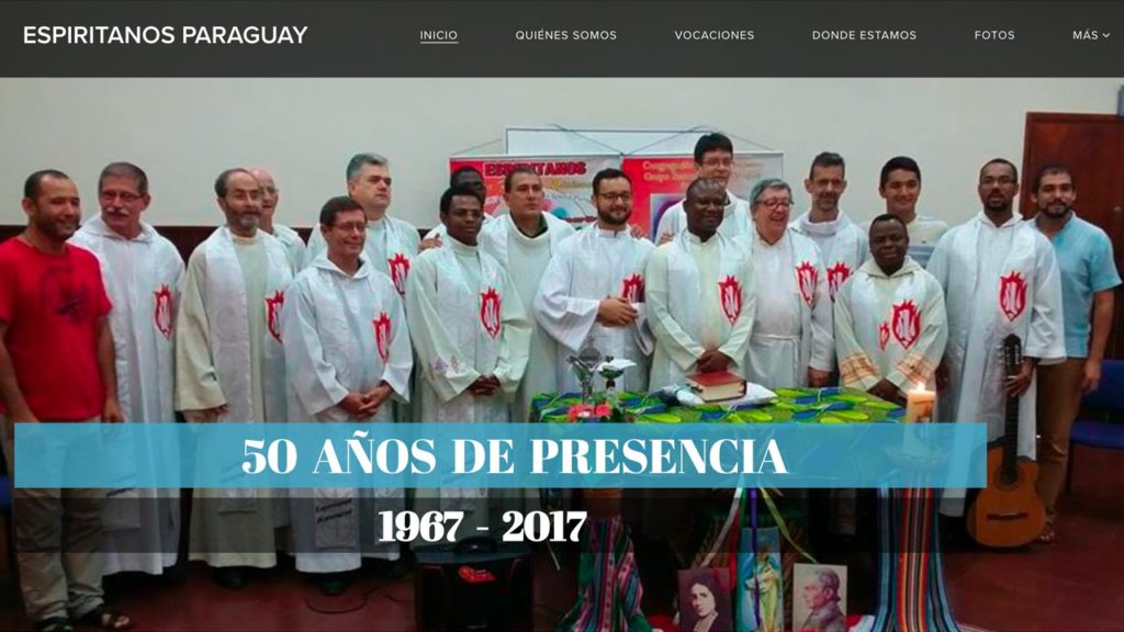 The golden jubilee of Spiritans mission in Paraguay was the occasion for the group to launch a website