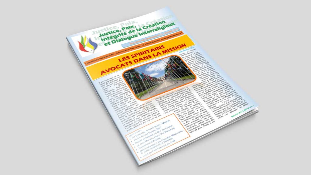 Espiritanos: Advogados na Missão | VIVAT: Nigeria Workshop 2017 | Workshop na Rep. Dem. do Congo | Crise Global da Água: Duquesne | Testemunho da Argélia | Melhorar as relações entre Cristãos e Muçulmanos: Universidade de Tangaza | Papa Francisco no Cairo