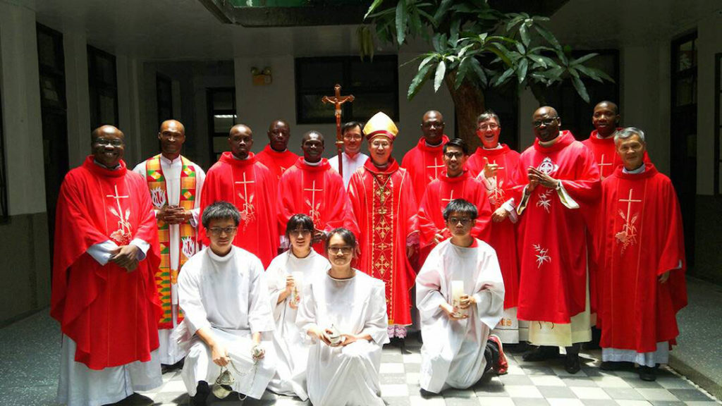 On June 2, 2018, the Spiritans in Taiwan gathered with their friends and co-workers to celebrate the Feast of Pentecost which is also the Feast of the Congregation.