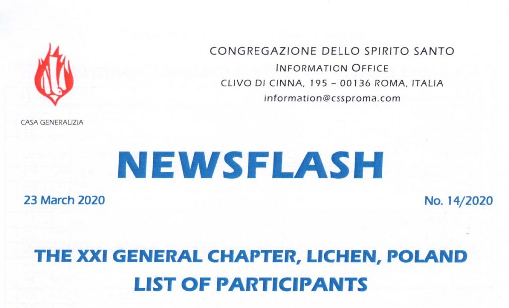 XXI General Chapter-PARTICIPANTS