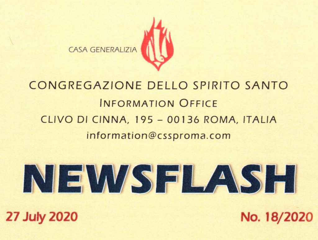 NEW DATES FOR THE XXI GENERAL CHAPTER